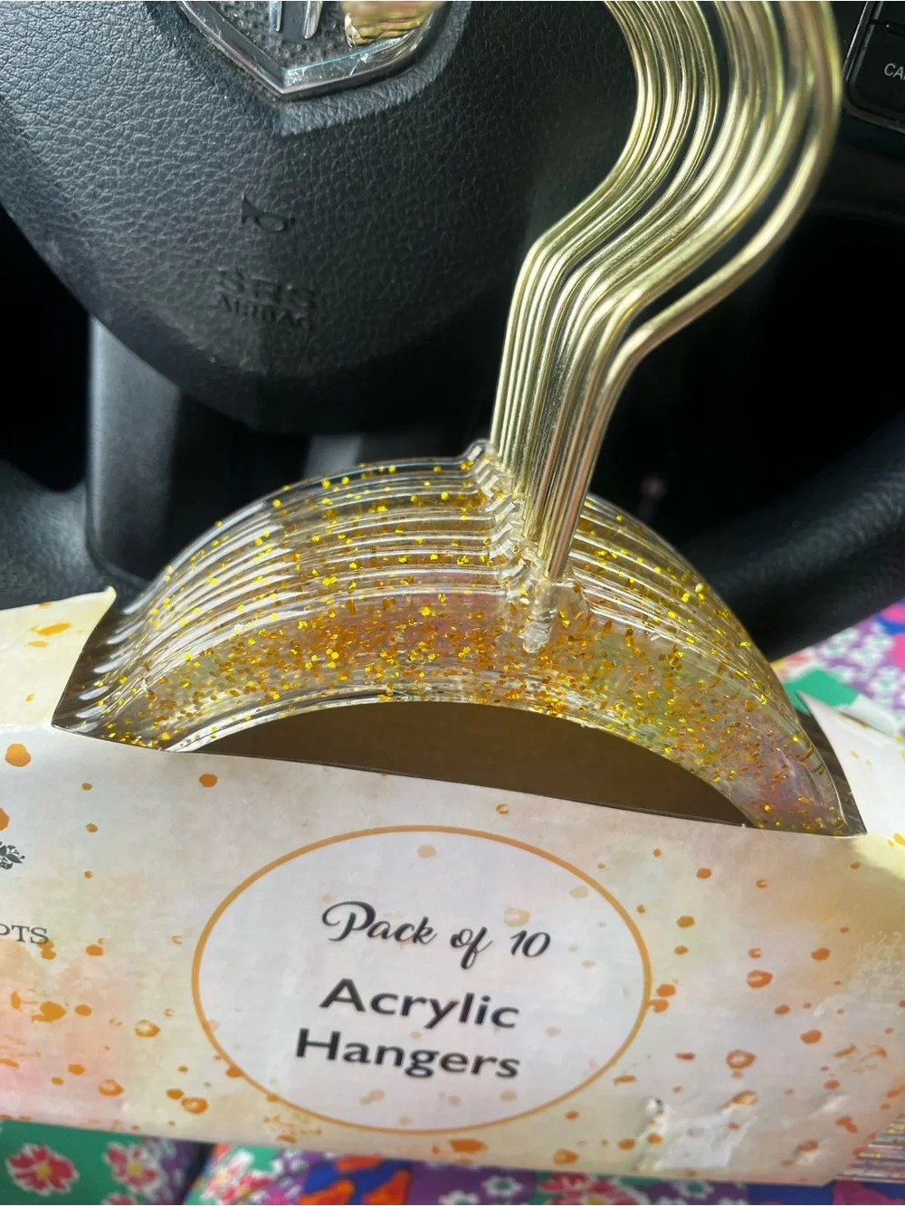 Gold Acrylic Hangers - Pack of 10